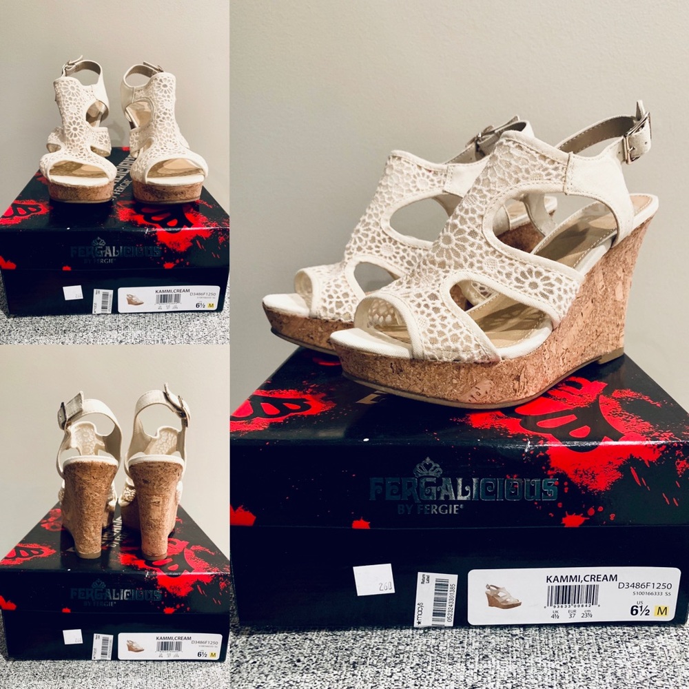 🔥Fergalicious by Fergie Wedge Sandals 👠🔥